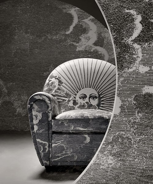 fornasetti + poltrona frau craft dreamlike armchair for milan design week